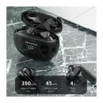 Awei T15P In-ear Bluetooth Handsfree Ακουστικά με Θήκη Φόρτισης Μαύρα