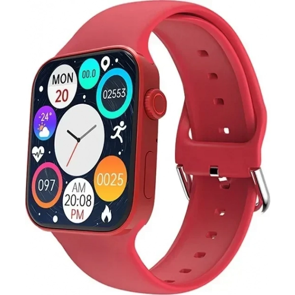 Watch Smart Watch N76 Wireless Charging (Κόκκινο)