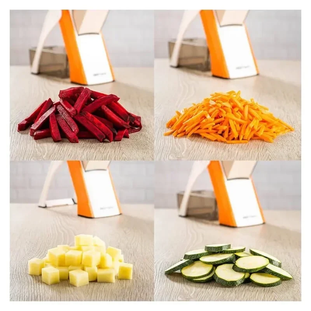 Πολυκόφτης λαχανικών πλαστικος brava spring slicer