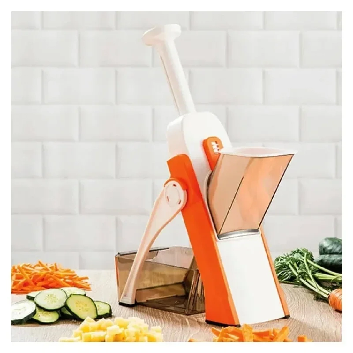 Πολυκόφτης λαχανικών πλαστικος brava spring slicer