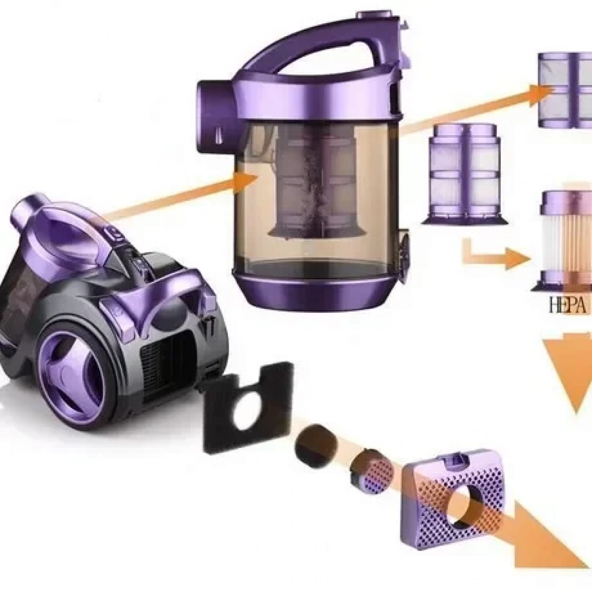 Ηλεκτρική σκούπα Haeger HG-8662p 1200 W με Κάδο 3lt