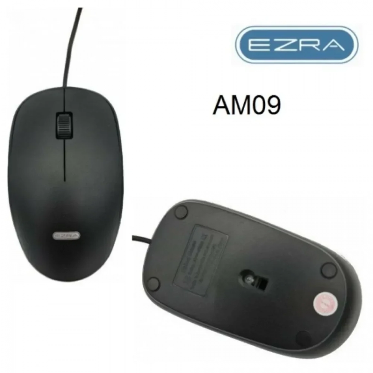 Ezra AM09 Ενσύρματο Ποντίκι Μαύρο - Photo3