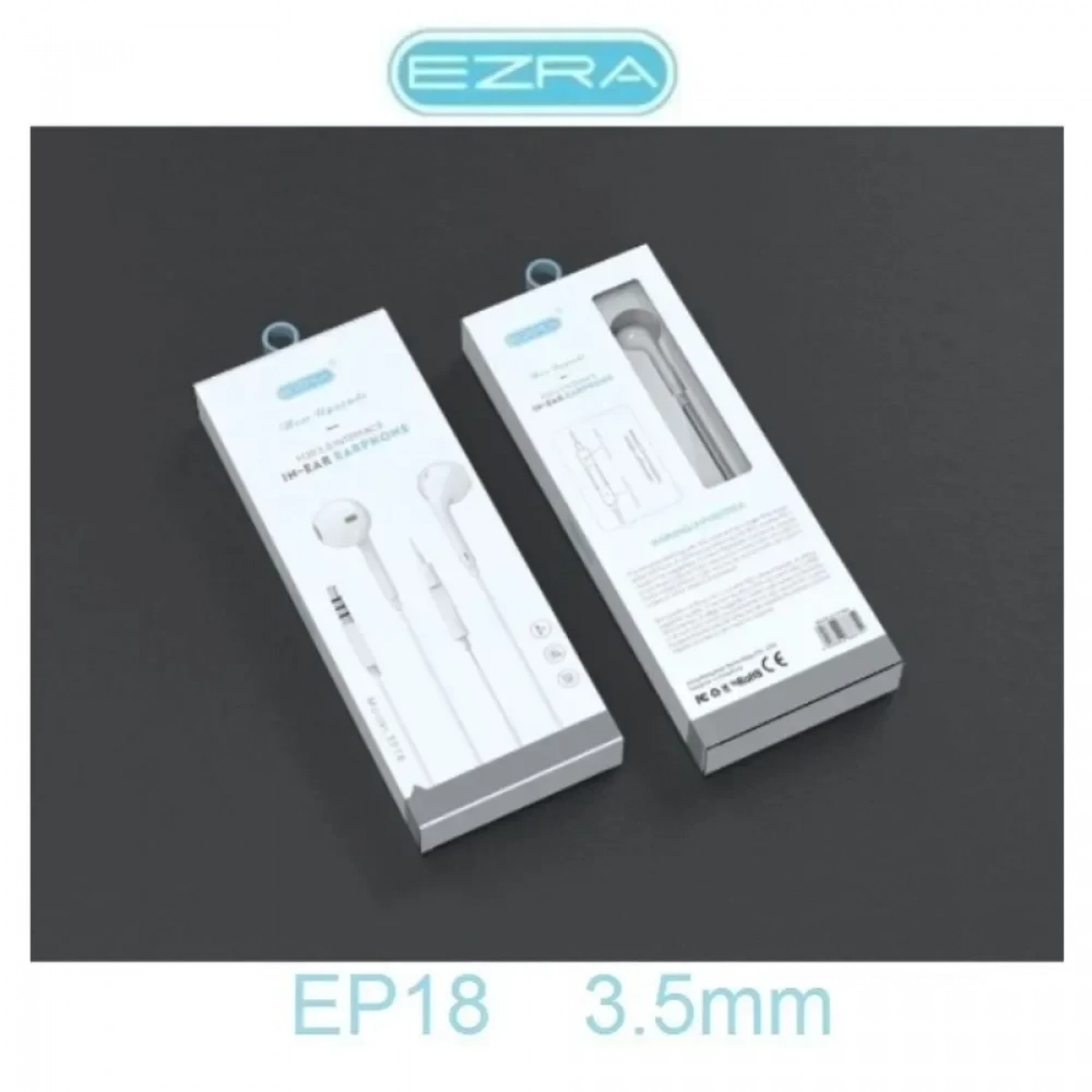 Ezra EP18-V8 Handsfree Ακουστικά με Βύσμα 3.5mm Λευκό - Photo3
