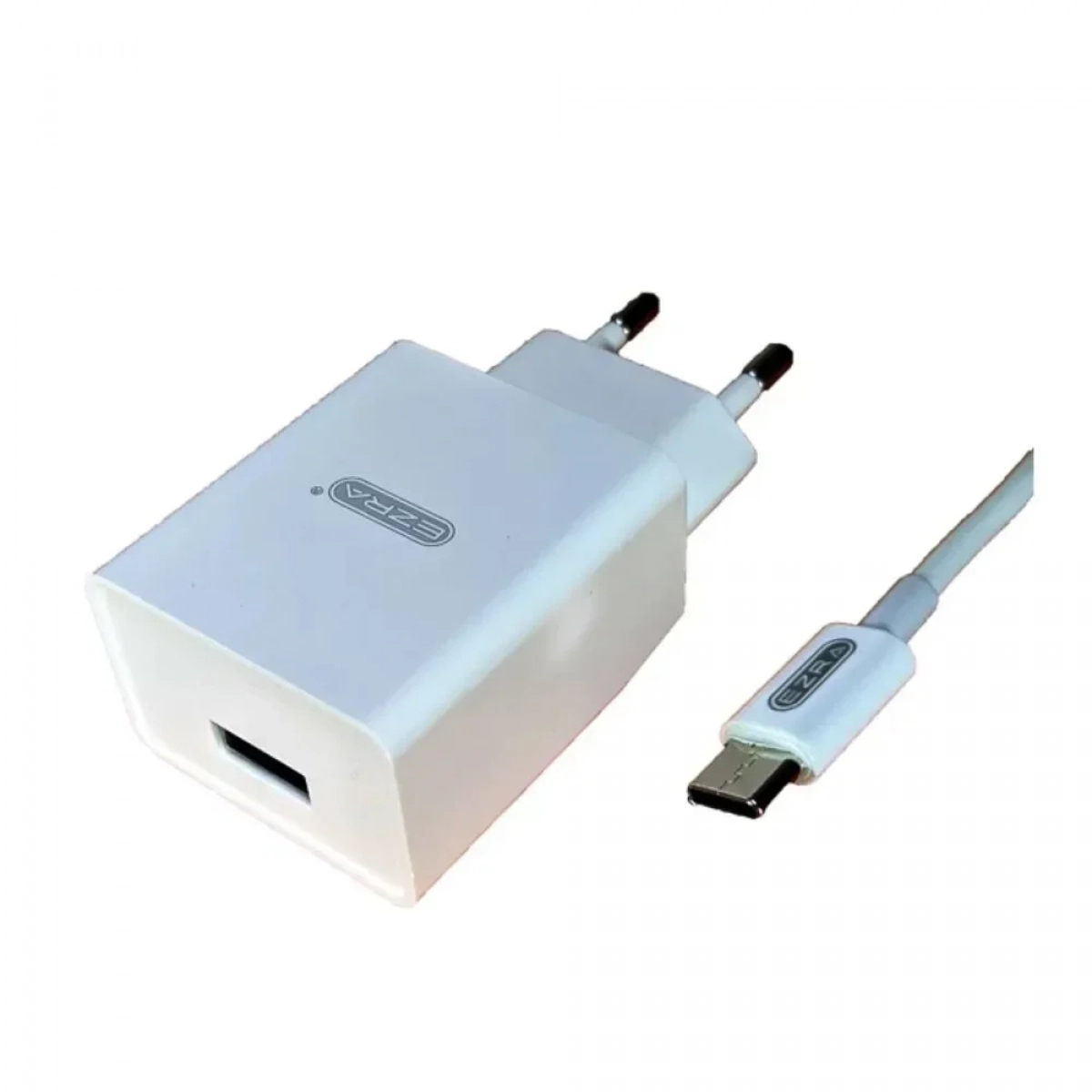 Ezra Lightning Cable & USB Wall Adapter Λευκό (HC16) - Photo2