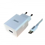 Ezra Lightning Cable & USB Wall Adapter Λευκό (HC16) - Photo2