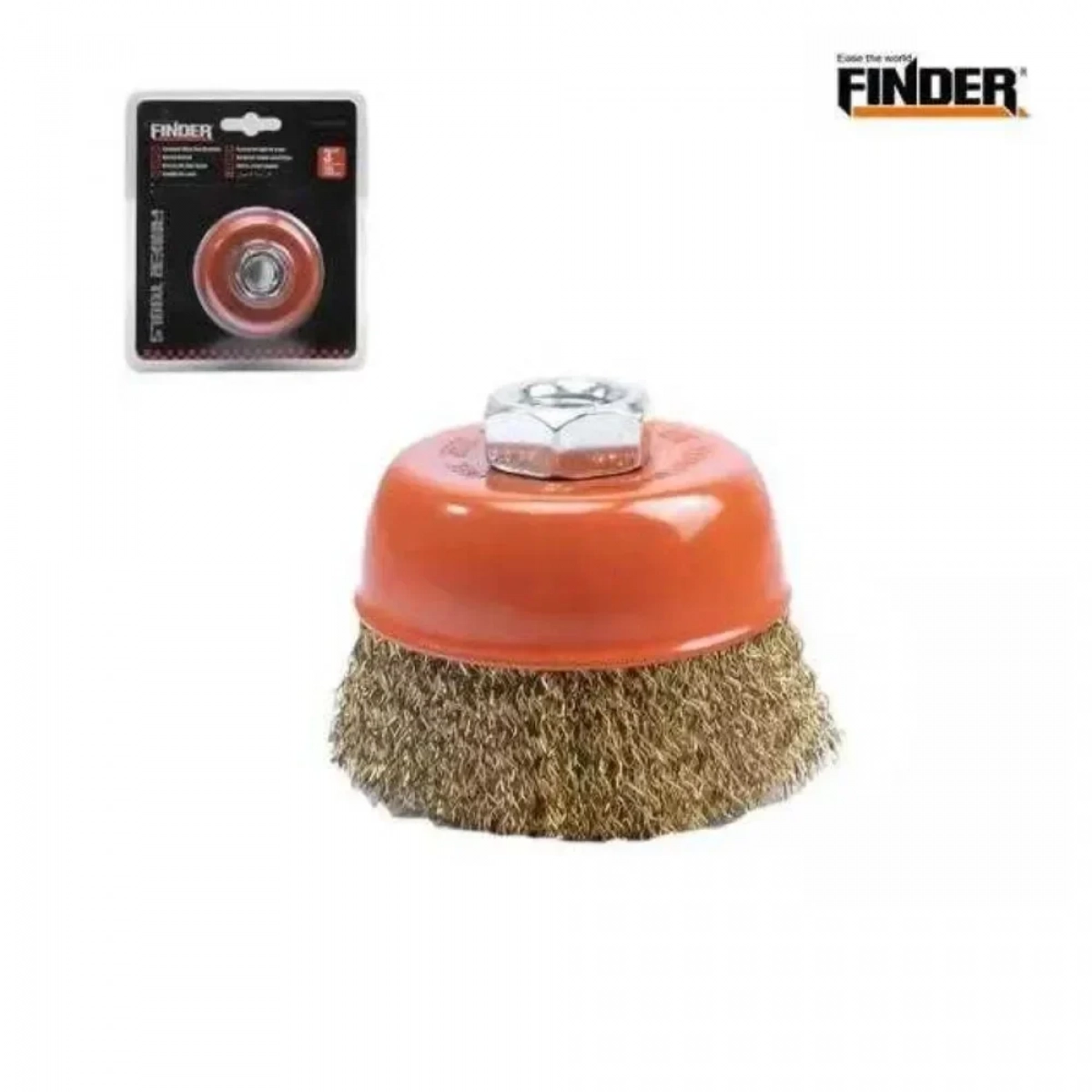 Finder 196593 Συρματόβουρτσα Καμπάνα για Γωνιακό Τροχό 75mm - Photo2