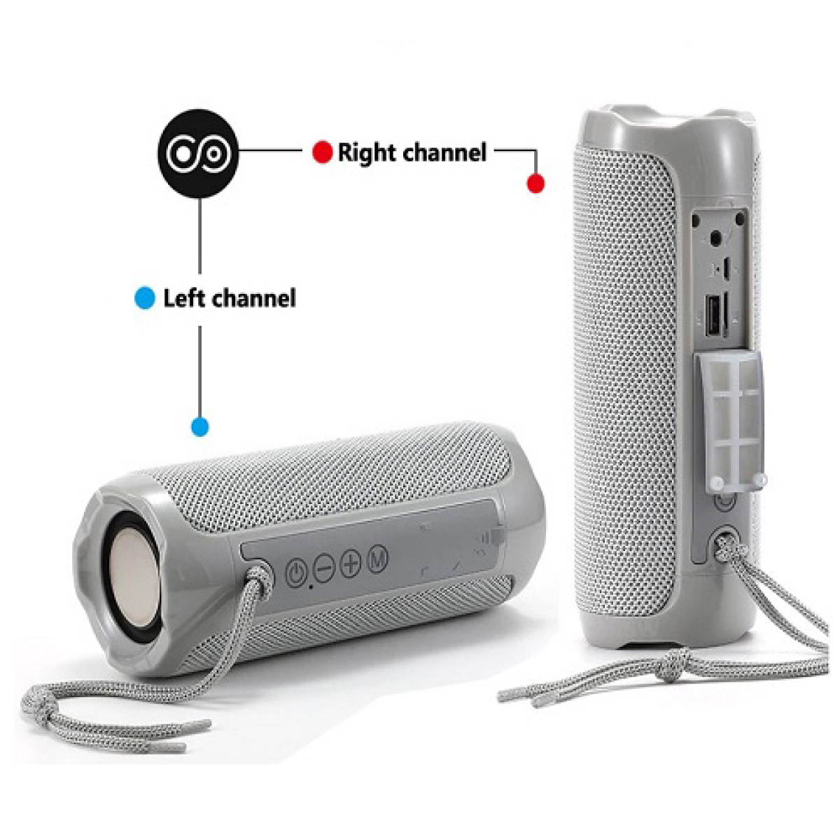 Φορητό Bluetooth Ηχείο 10W με LED Φωτισμό, IPX5, Hands Free, MicroSD & AUX T&G TG-191 - Image 6