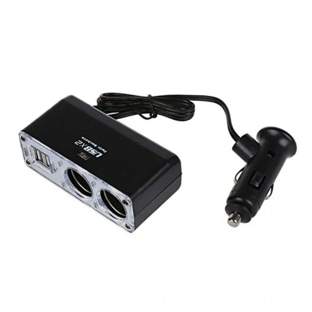 Φορτιστής Αυτοκινήτου C1200 με Θύρες: 2xUSB 2xΑναπτήρα - Photo7