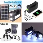 Ηλιακό σύστημα με 3 λάμπες GDPLUS GD-17 LED Solar Light Lamp System Kit