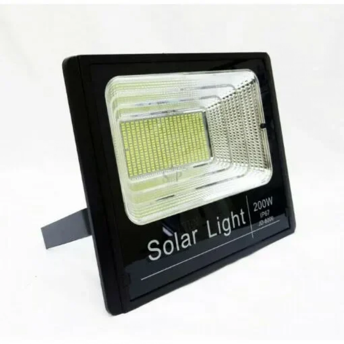 Ηλιακός Solar Προβολέας Αδιάβροχος 200W με Φωτοβολταϊκό Πάνελ, Τηλεκοντρόλ και Χρονοδιακόπτη, JD-8200