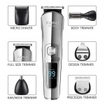 Kemei KM-8508 Επαναφορτιζόμενη κουρευτική – ξυριστική μηχανή με 6 κεφαλές 11 σε 1