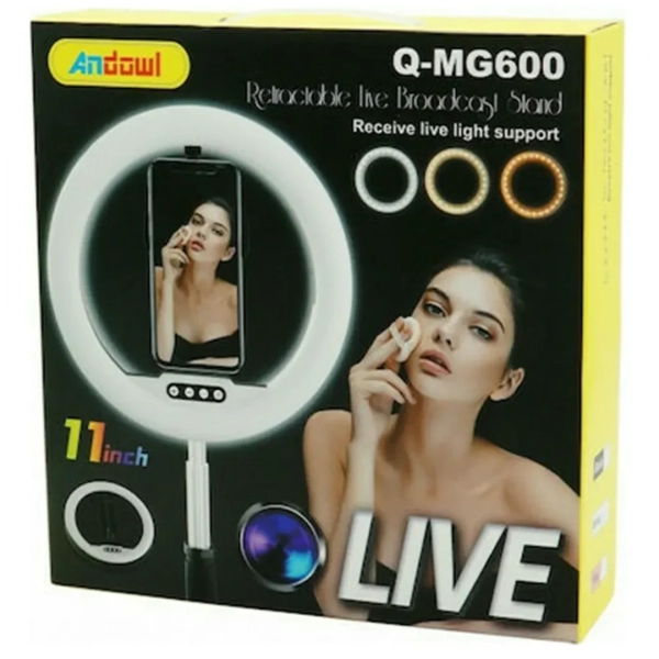 LED RING LIGHT 11″ ANDOWL Q-MG600 28cm