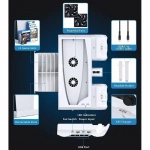 Βάση για Playstation 5 / PS5 Digital (Fan Cooler-Controller Charging-Headset Stand-Games Storage) OIVO B09481WYL1