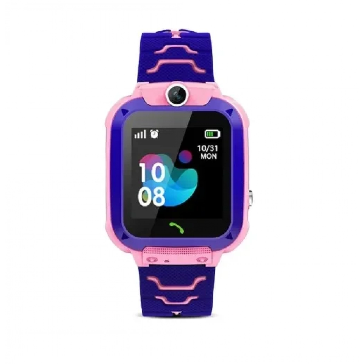 Παιδικό Smartwatch με GPS και Καουτσούκ/Πλαστικό Λουράκι Ροζ-Μωβ Q12 /Pink-Purple - Image 3