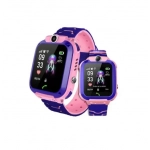 Παιδικό Smartwatch με GPS και Καουτσούκ/Πλαστικό Λουράκι Ροζ-Μωβ Q12 /Pink-Purple - Image 4