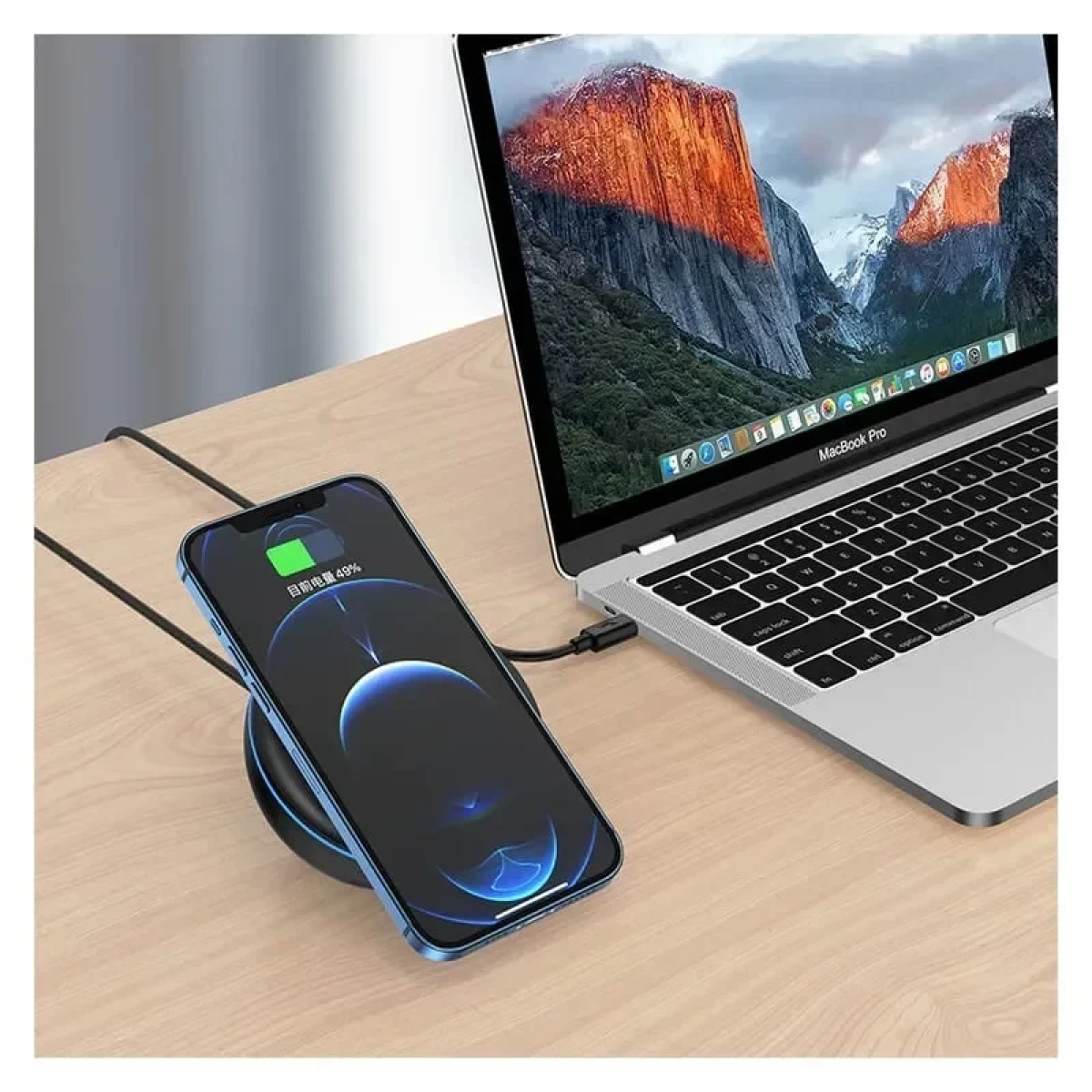 Awei Wireless Charging Pad Ασύρματος φορτιστής Μαύρο (W11)