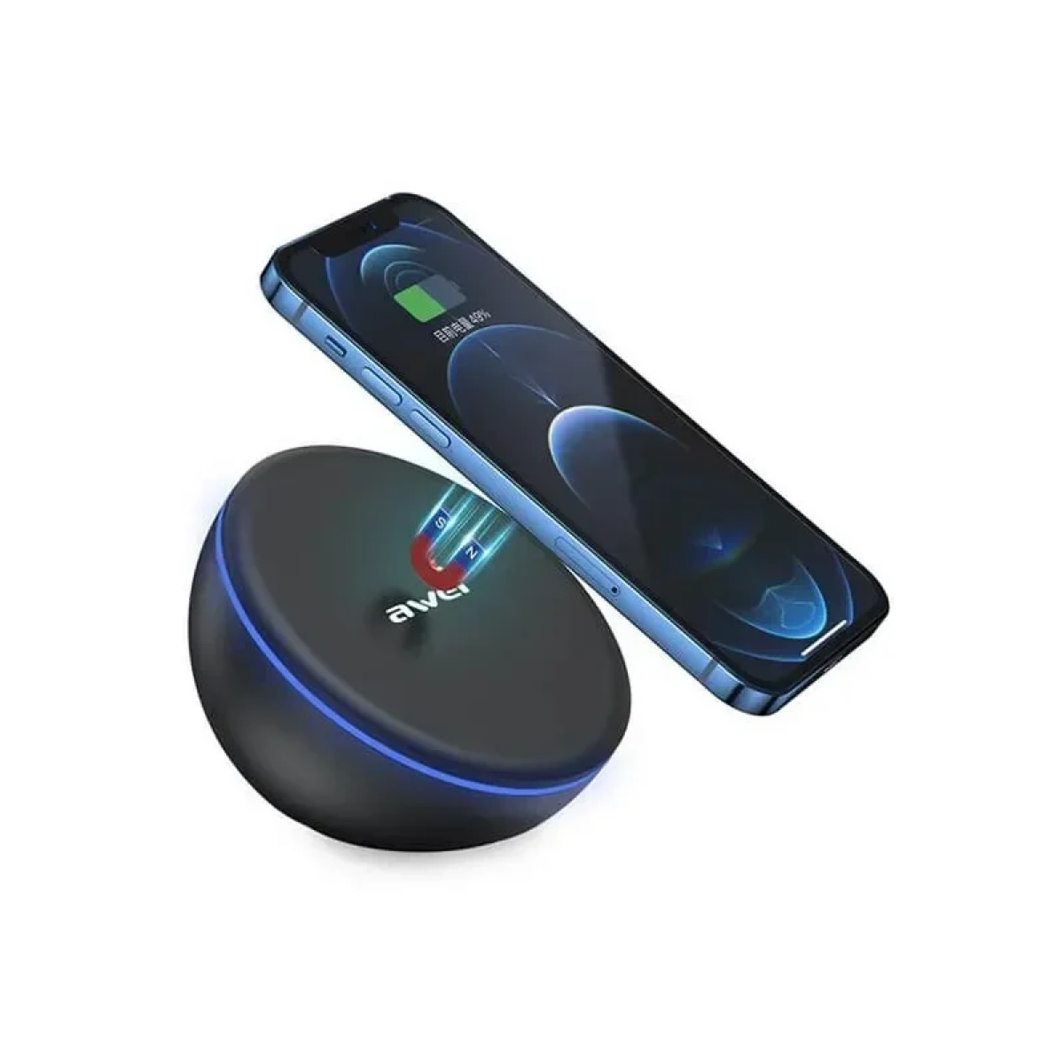 Awei Wireless Charging Pad Ασύρματος φορτιστής Μαύρο (W11) - Image 5