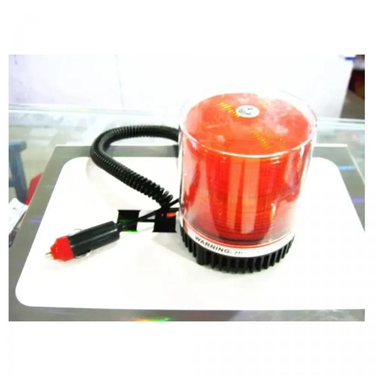Strobe Warning Light Σειρήνα Συναγερμού Αυτοκινήτου 12V - Πορτοκαλί - Photo2