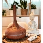 Συσκευή Αρωματοθεραπείας – Υγραντήρας 150ml & Φωτισμός LED Andowl Q-T59 – Φυσικό Ξύλο