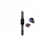 TWS 2in1 M1 Activity Tracker με Παλμογράφο Μαύρο