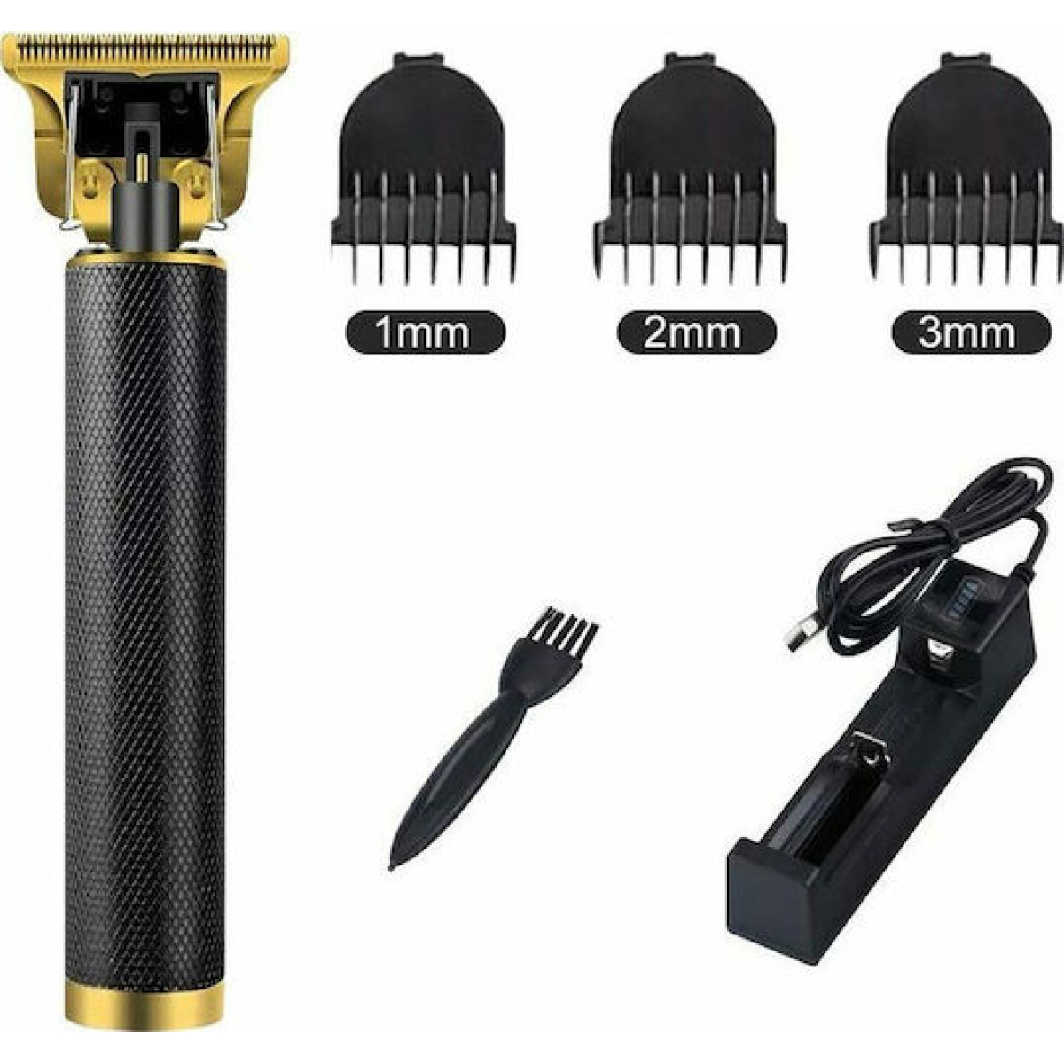 Vintage Professional Trimmer Επαναφορτιζόμενη Κουρευτική Μηχανή USB με T-Blade T9