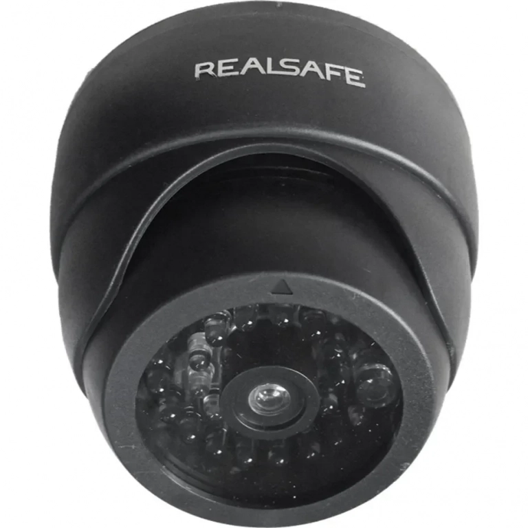 Real Safe Ψεύτικη Κάμερα Παρακολούθησης Τύπου Dome Μαύρη CDM-25