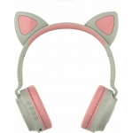 Ασύρματα Ακουστικά Bluetooth Cat Ears ZW028 - Γκρι