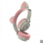Ασύρματα Ακουστικά Bluetooth Cat Ears ZW028 - Γκρι