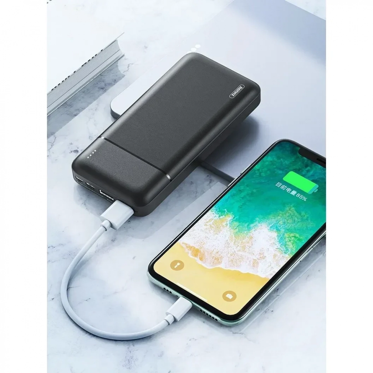 Remax Lango Power Bank RPP-166 20000mAh / Μαύρο