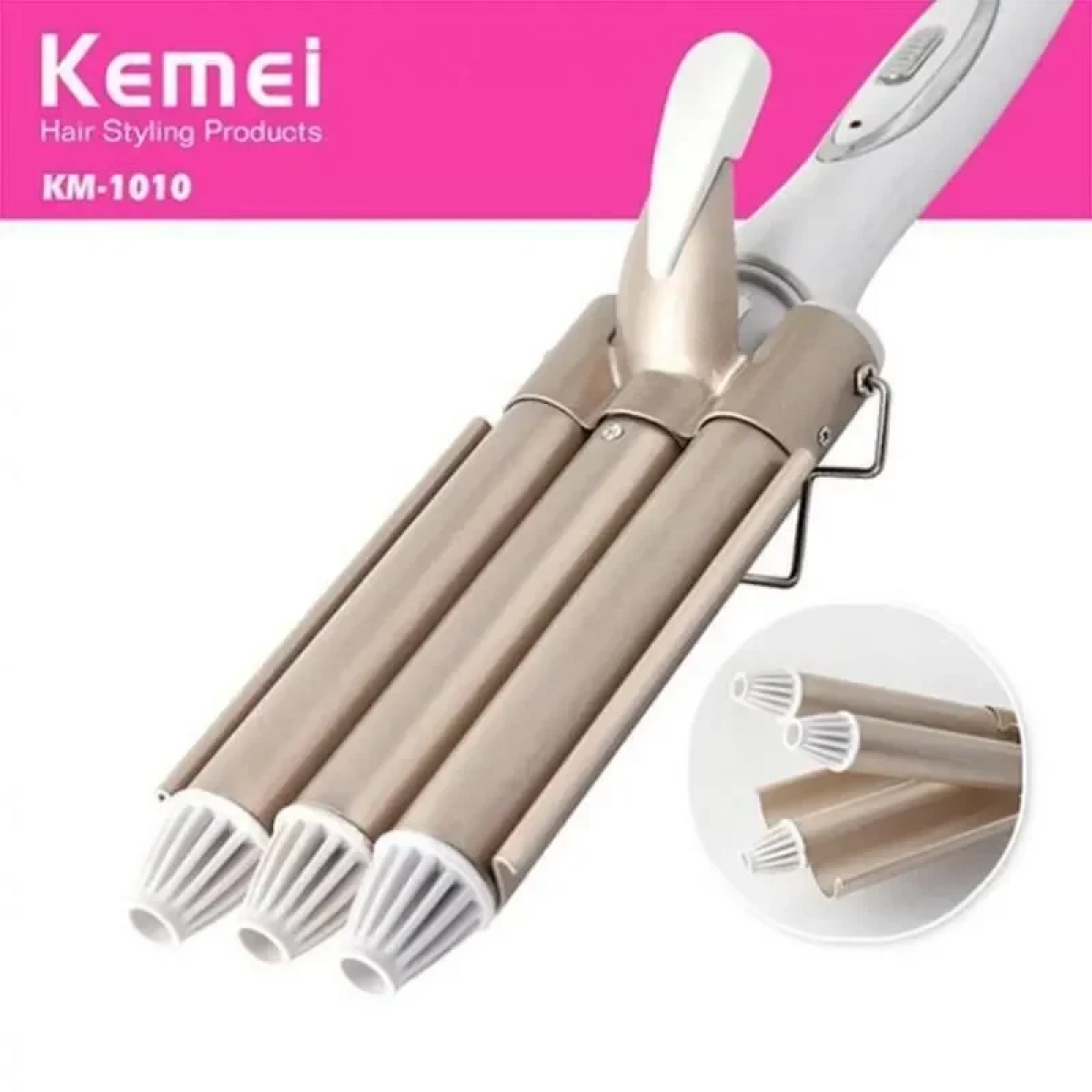 Kemei KM-1010 Green Ψαλίδι Μαλλιών 22mm 45W - Image 2