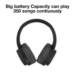 Moxom Bass Ακουστικά Bluetooth Fm  Micro-SD Mp3  B5.0  Αποσπώμενο Καλώδιο MX-WL16 - ΜΑΥΡΟ