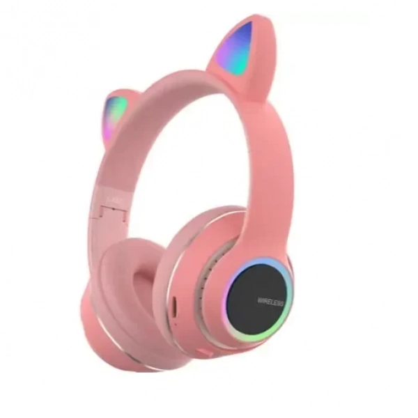 L450 Ασύρματα Ακουστικά Cat Ear Headphones – Ροζ