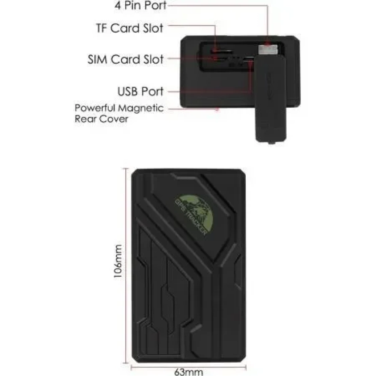 Coban Gps Tracker Αισθητήρας Κραδασμού, Μαγνήτης, Αδιάβροχο, Μεγάλη αυτονομία-TK108B