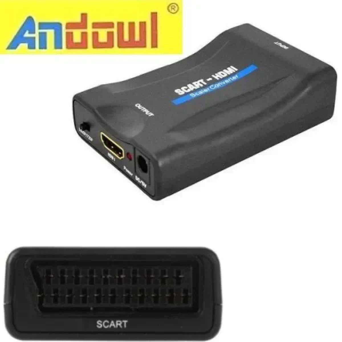 Andowl Scart female - HDMI female (QY-V05)