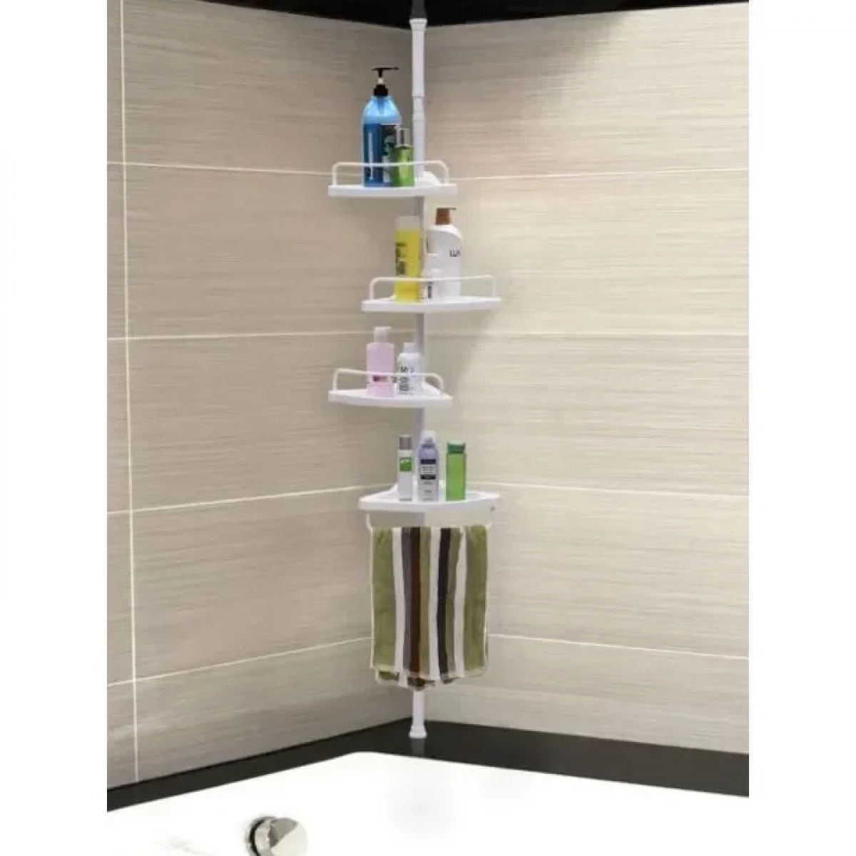 Εταζέρα Μπάνιου με 4 Ράφια 85 -305 cm Songmics BCB001A