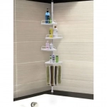 Εταζέρα Μπάνιου με 4 Ράφια 85 -305 cm Songmics BCB001A