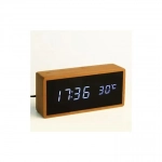 Επιτραπέζιο Ψηφιακό Ρολόι Bamboo Clock