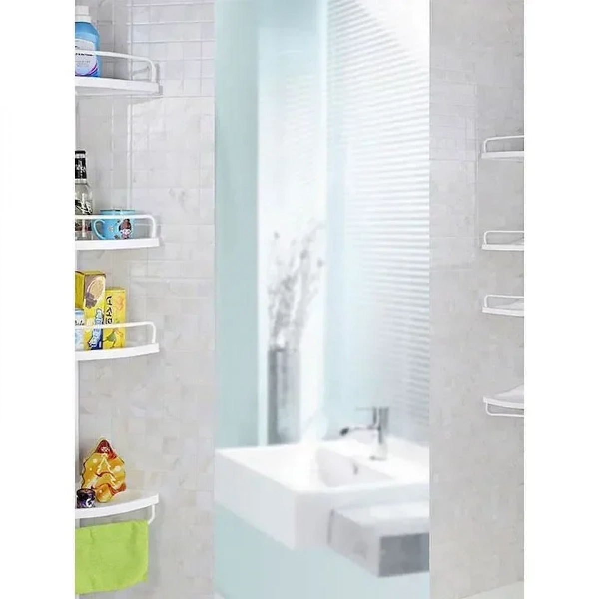 Εταζέρα Μπάνιου με 4 Ράφια 85 -305 cm Songmics BCB001A