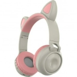 Ασύρματα Ακουστικά Bluetooth Cat Ears ZW028 - Γκρι