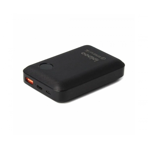 Ipipoo LP-27 Power Bank με Οθόνη Μέτρησης Μπαταρίας & Fast Charging 18W QC3.0 10000mAh Μαύρο