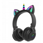 Unicorn STN-27Ασύρματα Bluetooth Over Ear Ακουστικά Μαύρα