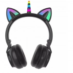 Unicorn STN-27Ασύρματα Bluetooth Over Ear Ακουστικά Μαύρα