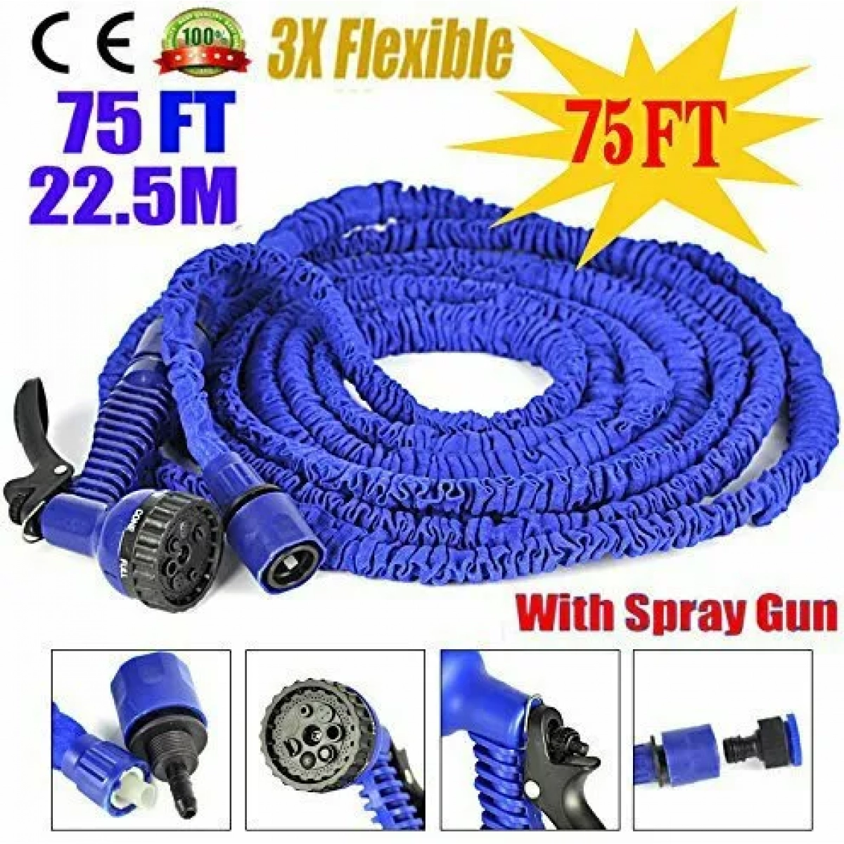 Λάστιχο Επεκτεινόμενο Σετ Magic Hose 22.5m BS-00316 - Image 2