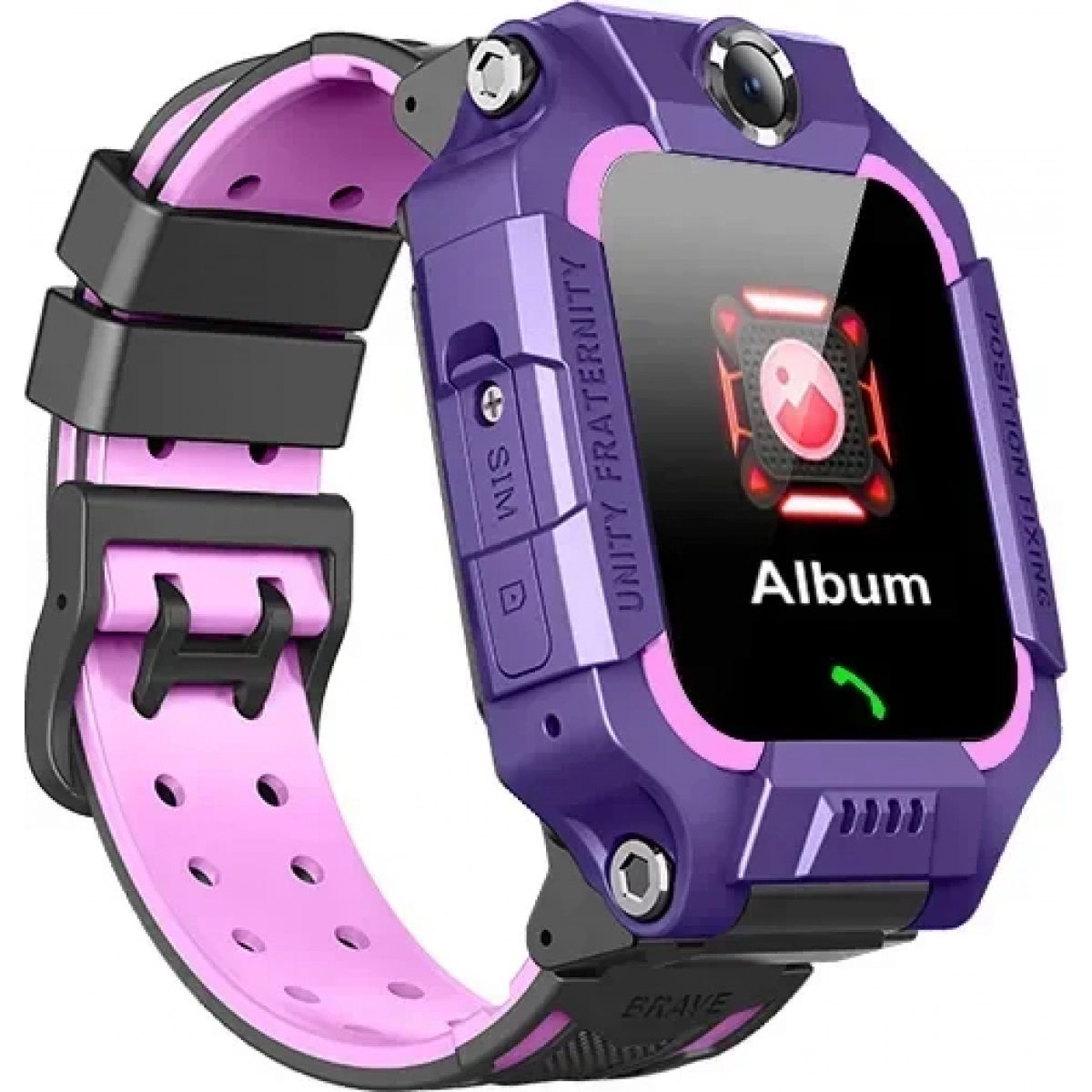 Παιδικό Smartwatch με Καουτσούκ/Πλαστικό Λουράκι Μωβ Q19 Flip 9102120006 - Image 2