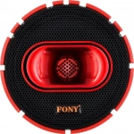 Ηχείο Αυτοκινήτου 800W 165x100mm Fony CTC-M607 - Κόκκινο - Image 2