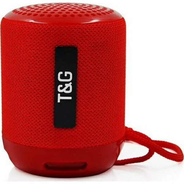 T&G TG-129 Ηχείο Bluetooth 5W με Ραδιόφωνο και 3 ώρες Λειτουργίας Red