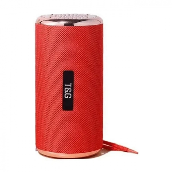 T&G TG-153 Ηχείο Bluetooth 5W με Ραδιόφωνο και 4 ώρες Λειτουργίας Red