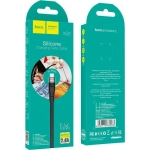 Hoco Flat USB 2.0 to micro USB Cable Μαύρο 1m (X53)