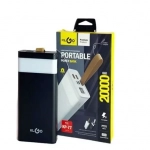 KLGO Power Bank KP-77 20000mAh Μαύρο