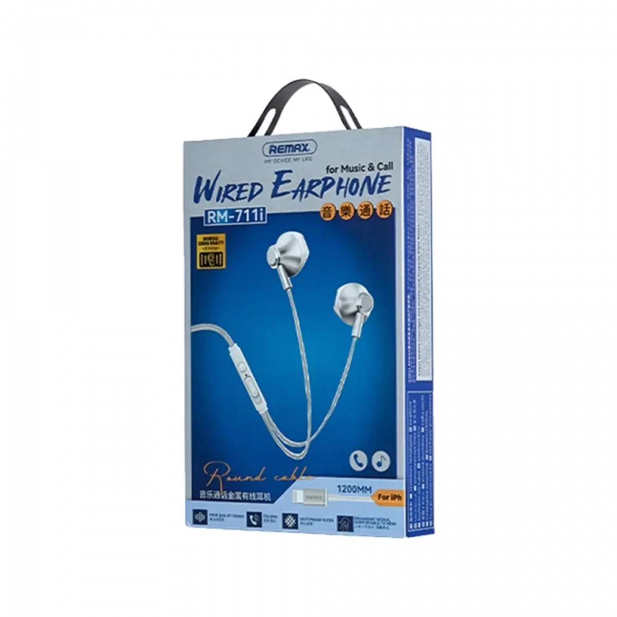 Remax RM-711i In-ear Handsfree με Βύσμα USB-C Ασημί